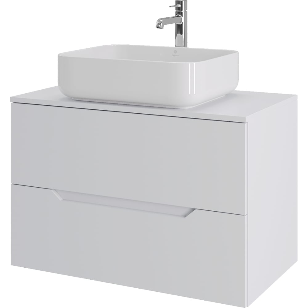 Изображение товара Подвесная тумба с раковиной ORANGE Line 80 см белая