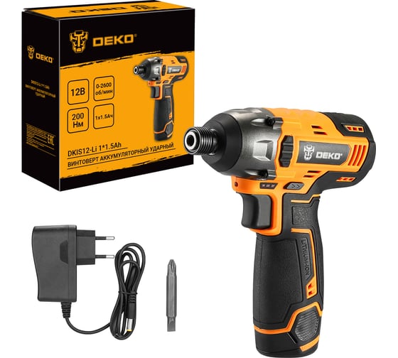 Изображение товара Аккумуляторный винтоверт DEKO DKIS12-Li, 12 В, 1х1.5 Ач 063-4105
