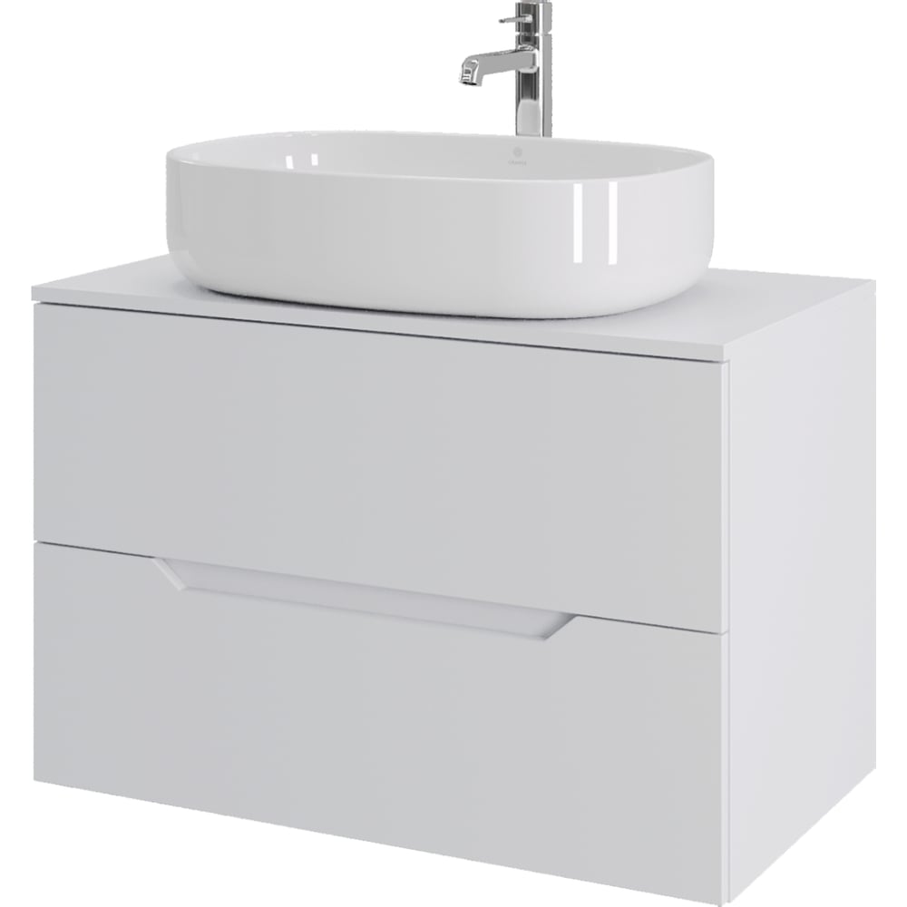 Изображение товара Подвесная тумба с раковиной ORANGE Line 80 см белая