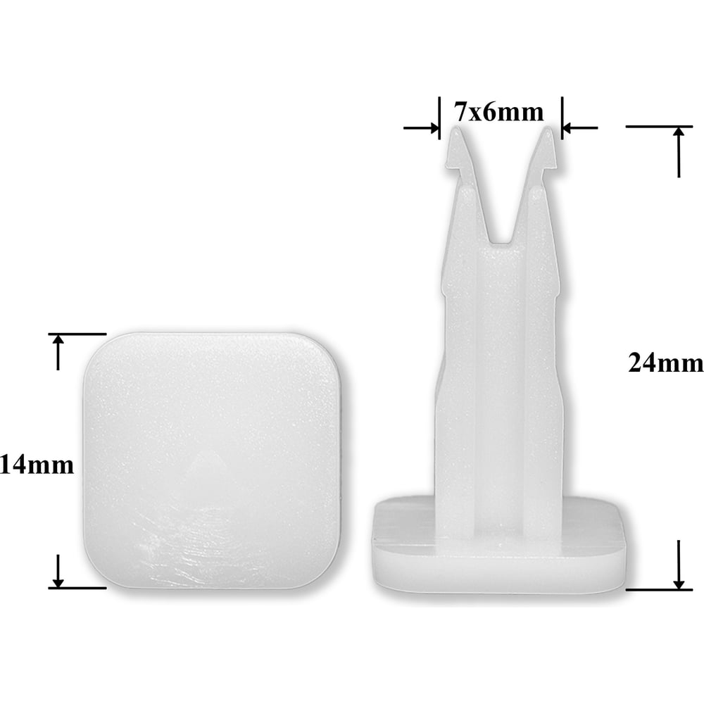 Изображение товара Крепеж для Lexus/Toyota Крепавто 1593 Фиксатор для стекол и уплотнителей