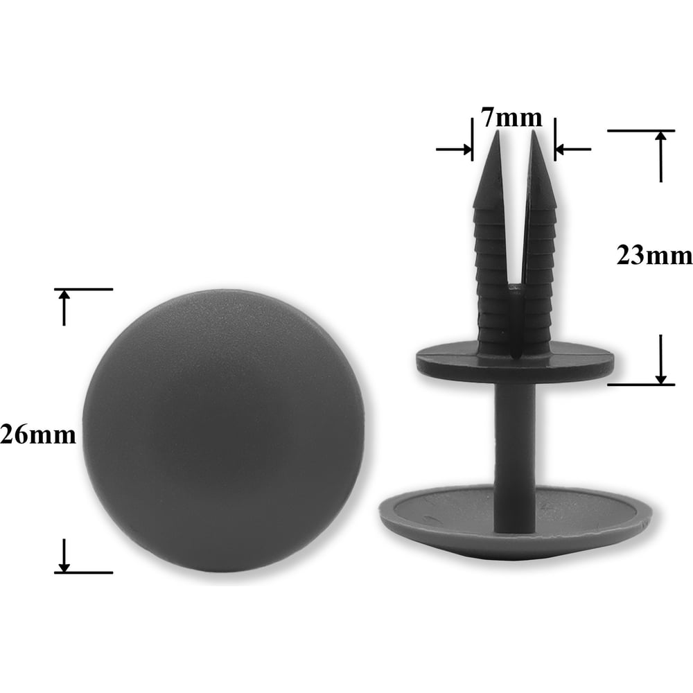 Изображение товара Автокрепеж универсальный для различных марок автомобилей 10 шт