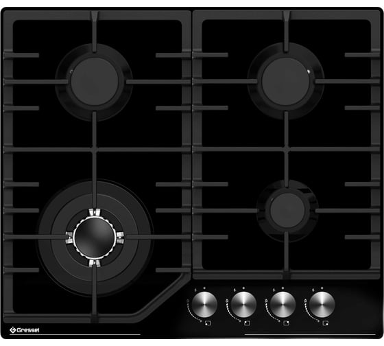 Изображение товара Встраиваемая панель газовая Gressel 60 см, металл U60V41B011