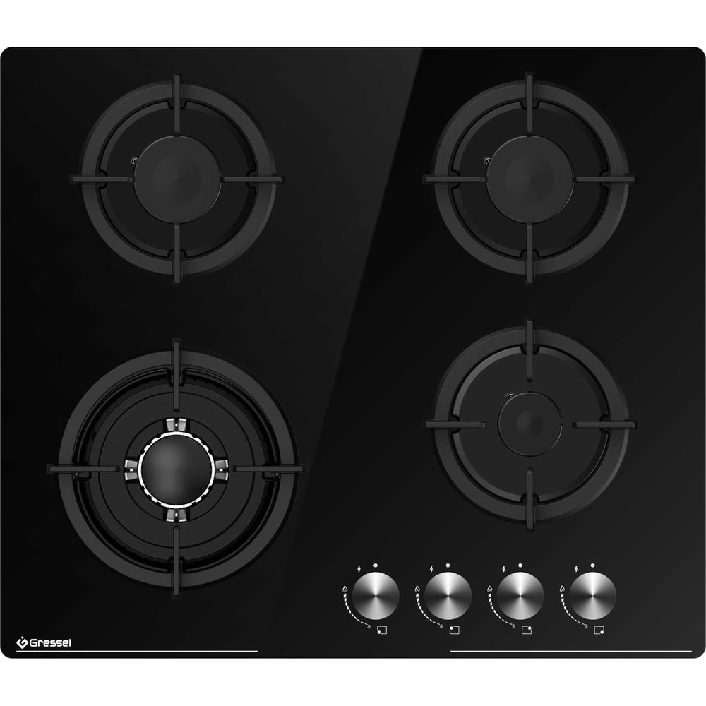 Изображение товара Встраиваемая панель газовая Gressel 60 см, стекло U60N41S000