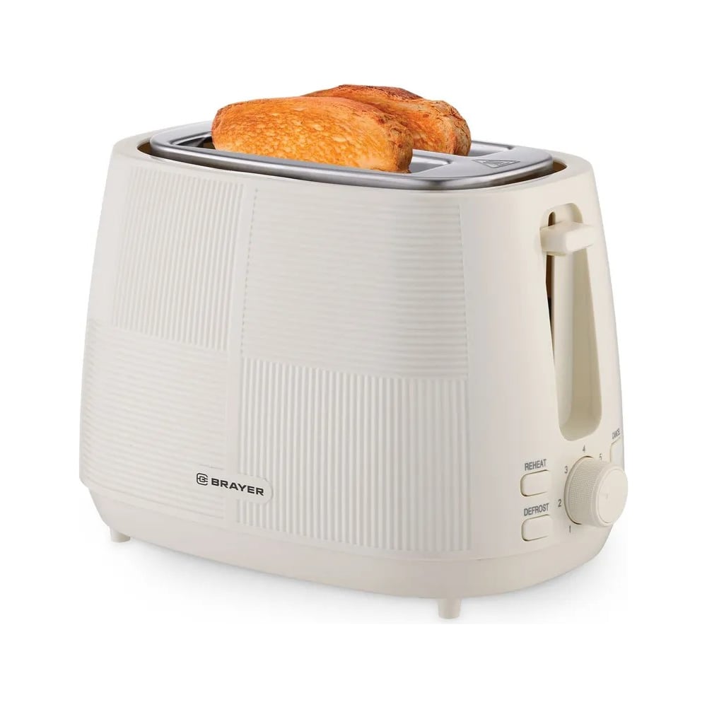Изображение товара Тостер BRAYER 2116BR с подогревом и разморозкой