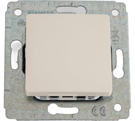 Изображение товара Выключатель Legrand Cariva DIY 10 А, слоновая кость 695900