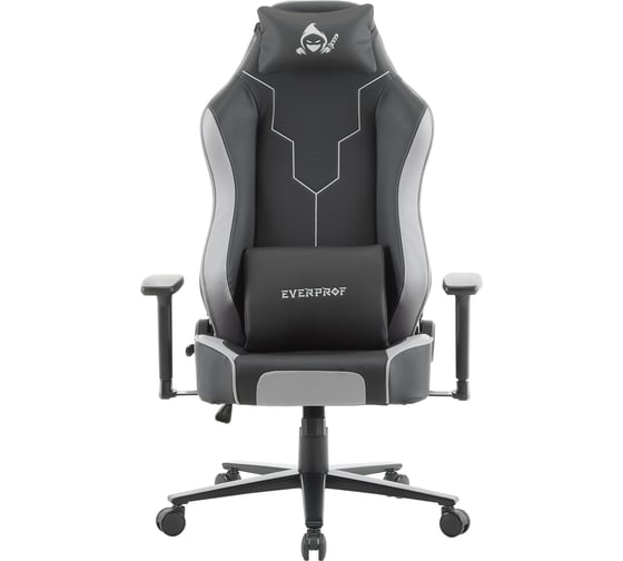 Изображение товара Кресло Everprof Rapid экокожа серый/черный EP Rapid PU Black Grey