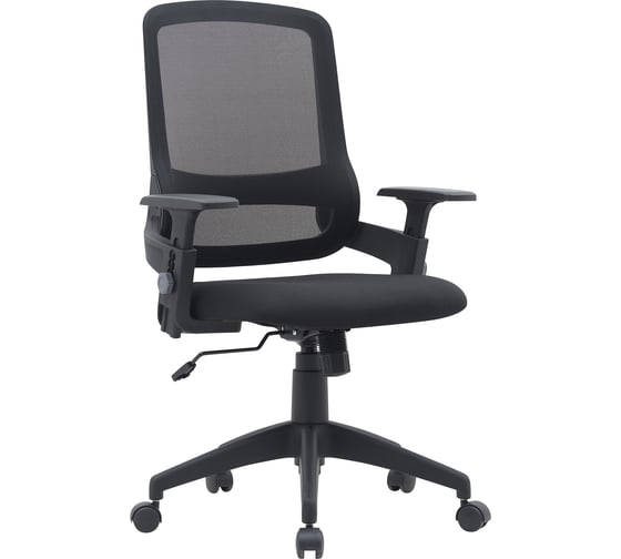 Изображение товара Кресло CACTUS CS-MC313-BK черный сетка/ткань низкая спинка крестовина пластик 2003215