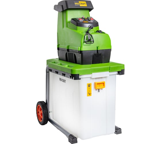 Изображение товара Измельчитель садовый PROCRAFT 2800 Вт, 45 мм, 60 об/мин, 55 л, валы PSL2800