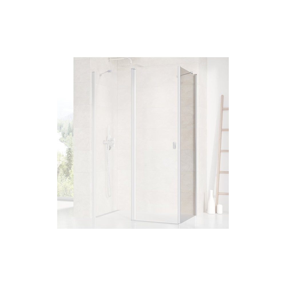 Изображение товара Неподвижная стенка для двери Ravak Chrome CPS-90 профиль сатин прозрачное стекло