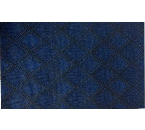 Изображение товара Придверный влаговпитывающий коврик ComeForte жаккард ромб 40x60 Синий HP-3605