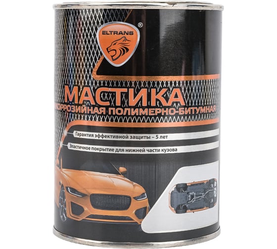 Изображение товара Полимерно-битумная мастика ELTRANS жестяная банка, 1 л EL-0208.01