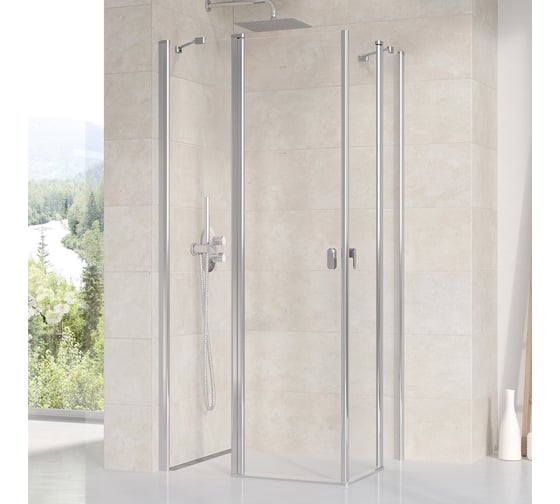 Изображение товара Душевое заграждение Ravak CRV2-110 блестящий профиль, прозрачное стекло 1QVD0C00Z1