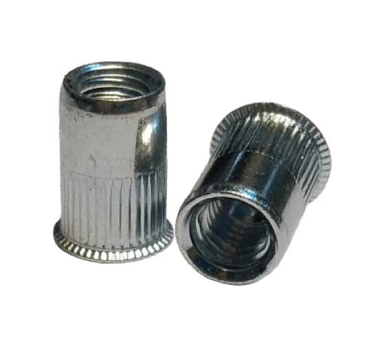 Изображение товара Заклепка резьбовая с насечками Daxmer М6, уменьшенный борт, оцинк. сталь, 750 шт. 00-00448805