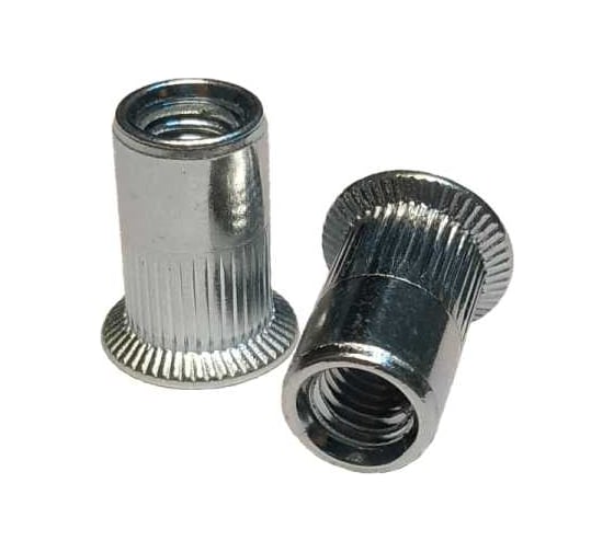 Изображение товара Заклепка резьбовая с насечками Daxmer М4, потайной борт, оцинк. сталь, 2000 шт. 00000347473