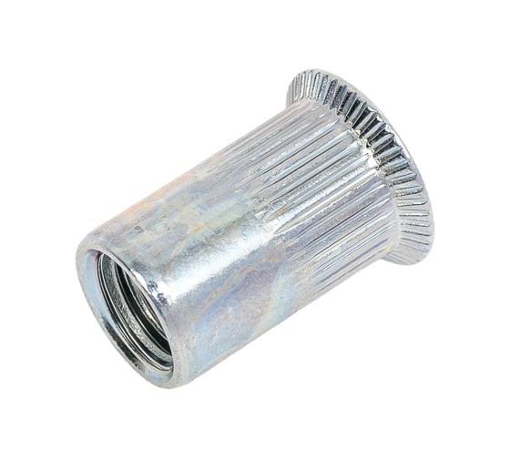 Изображение товара Заклепка резьбовая с насечками Daxmer М8, потайной борт, оцинк. сталь, 250 шт. 00-00448801