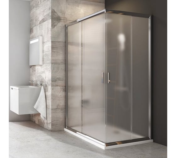 Изображение товара Душевое заграждение Ravak BLRV2K-100 блестящий профиль, матовое стекло Грапе 1XVA0C00ZG