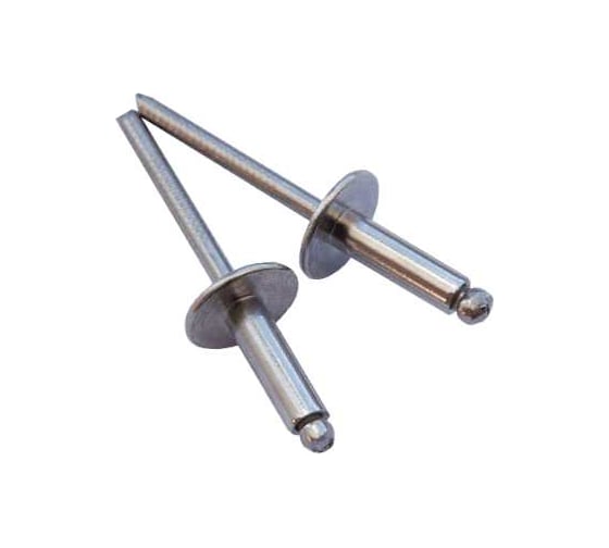 Изображение товара Заклёпка вытяжная Daxmer 4,0x10 мм, алюм/нерж., 1000 шт. 00000341564