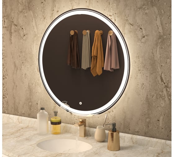 Изображение товара Зеркало mixline Оливия D800 сенсорный выключатель, светодиодная подсветка 545091