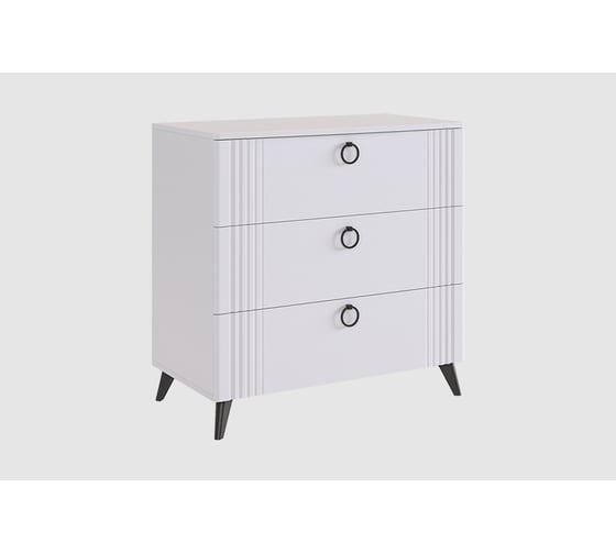 Изображение товара Комод Ева белое дерево/белый матовый KE-02.3101
