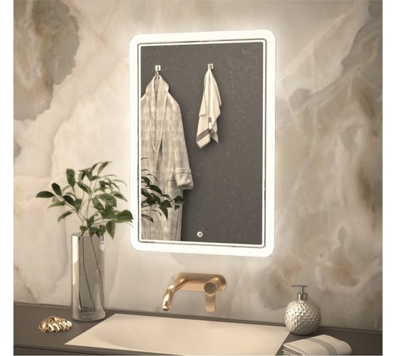 Изображение товара Зеркало mixline Умберто 600х800 сенсорный выключатель, светодиодная подсветка 545529