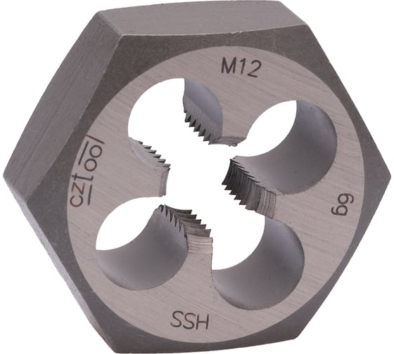 Изображение товара Плашка Bucovice Tools 6-гранная M12 Шаг 1.75 HSS 36x14мм 220120