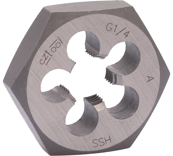 Изображение товара Трубная плашка Bucovice Tools 6-гранная G 1/4" -19 HSS 36x10мм 222140