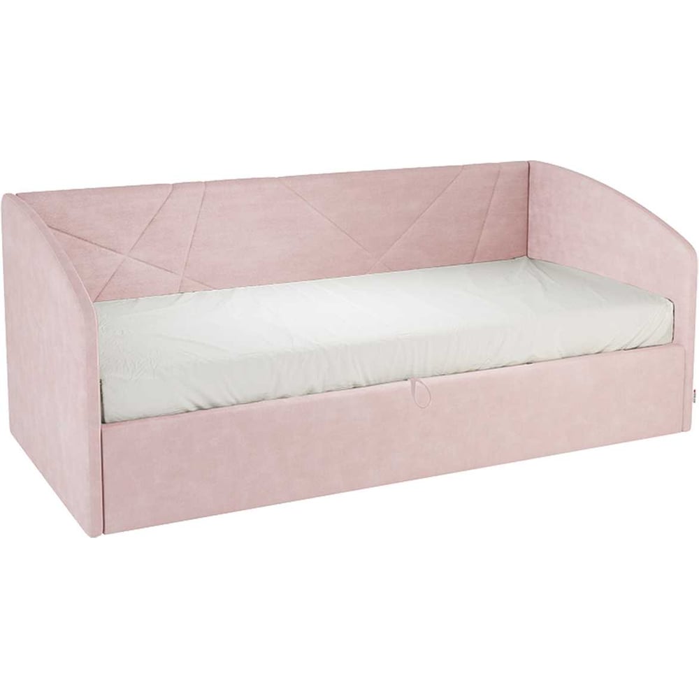 Изображение товара Кровать с подъемным механизмом Бест Софа 90x200 см нежно-розовый велюр