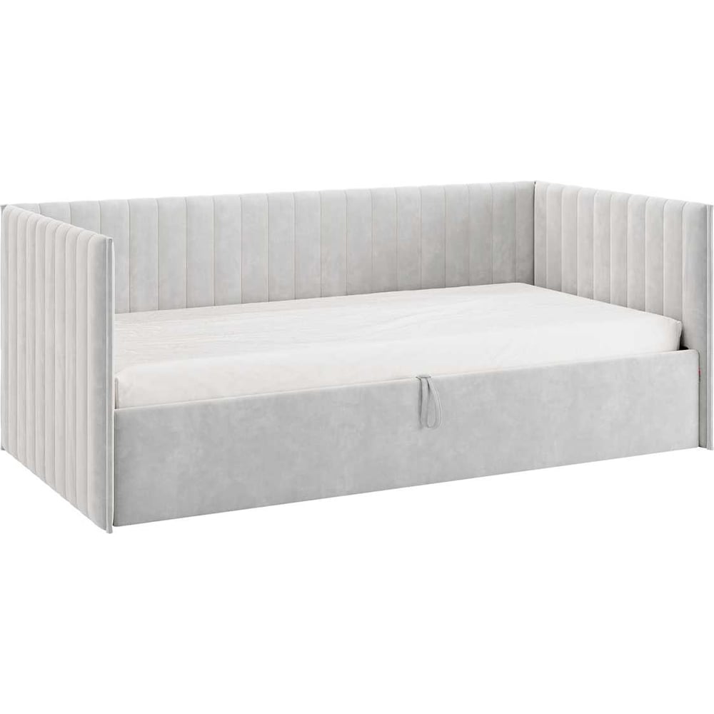 Изображение товара Кровать с подъемным механизмом Твикс Софа 90x200 см галька велюр