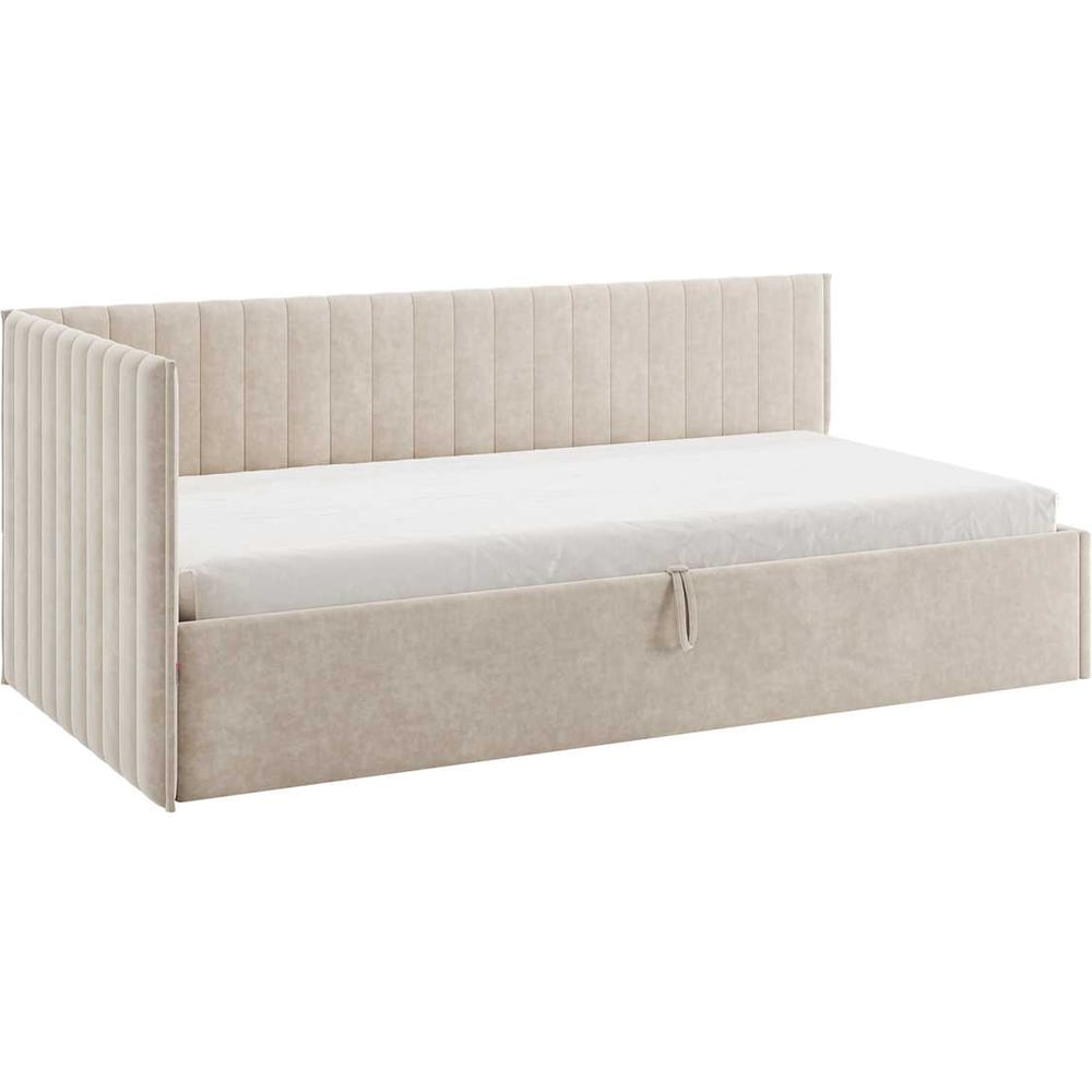 Изображение товара Кровать с подъемным механизмом Твикс Тахта 90x200 см капучино велюр