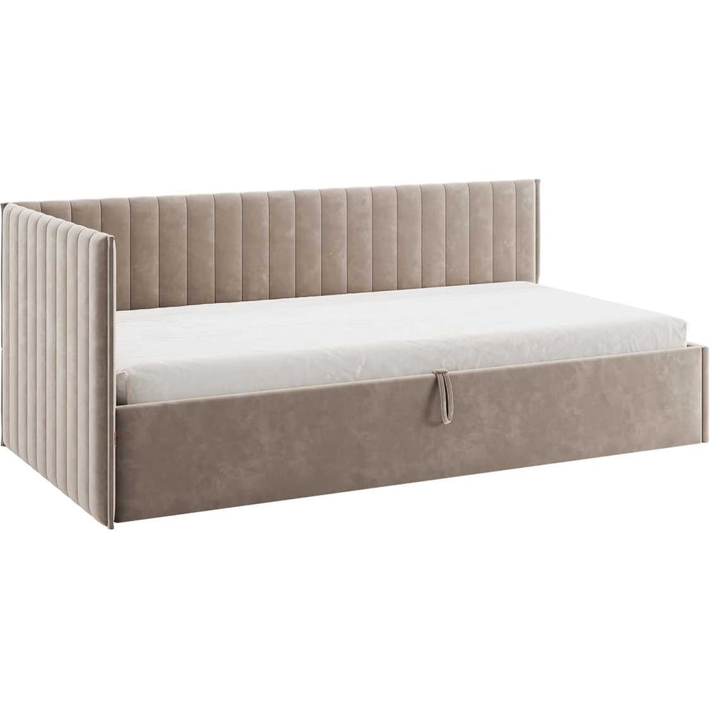 Изображение товара Кровать с подъемным механизмом Твикс Тахта 90х200 см латте велюр