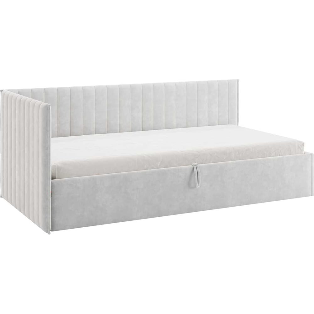 Изображение товара Кровать с подъемным механизмом Твикс Тахта 90x200 см галька велюр