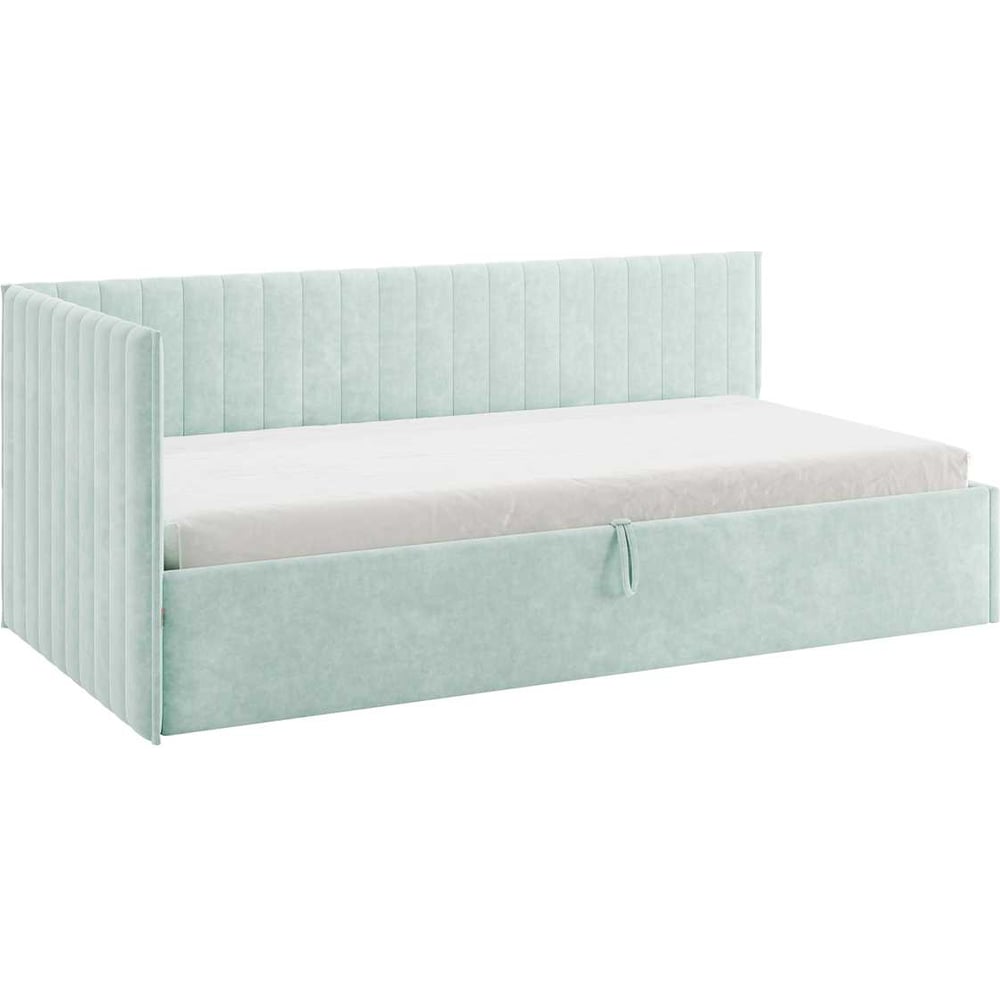 Изображение товара Кровать с подъемным механизмом Твикс Тахта 90x200 см мята велюр