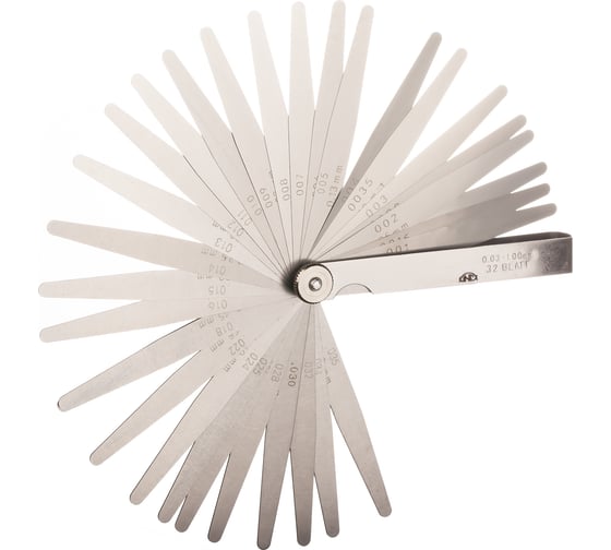 Изображение товара Набор щупов Kinex (K-MET) 0.03-1.0мм, 100мм, 32шт 1131-02-032