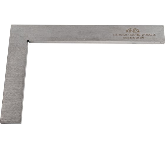 Изображение товара Поверочный угольник Kinex (K-MET) 250х165мм, Класс 2, Тип УП DIN875 4033-22-025