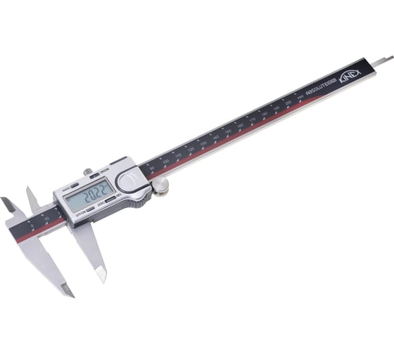 Изображение товара Электронный штангенциркуль Kinex (K-MET) ШЦЦ-1 200мм, 0.01мм, DIN862 ABSOLUTE ZERO 6040-05-200