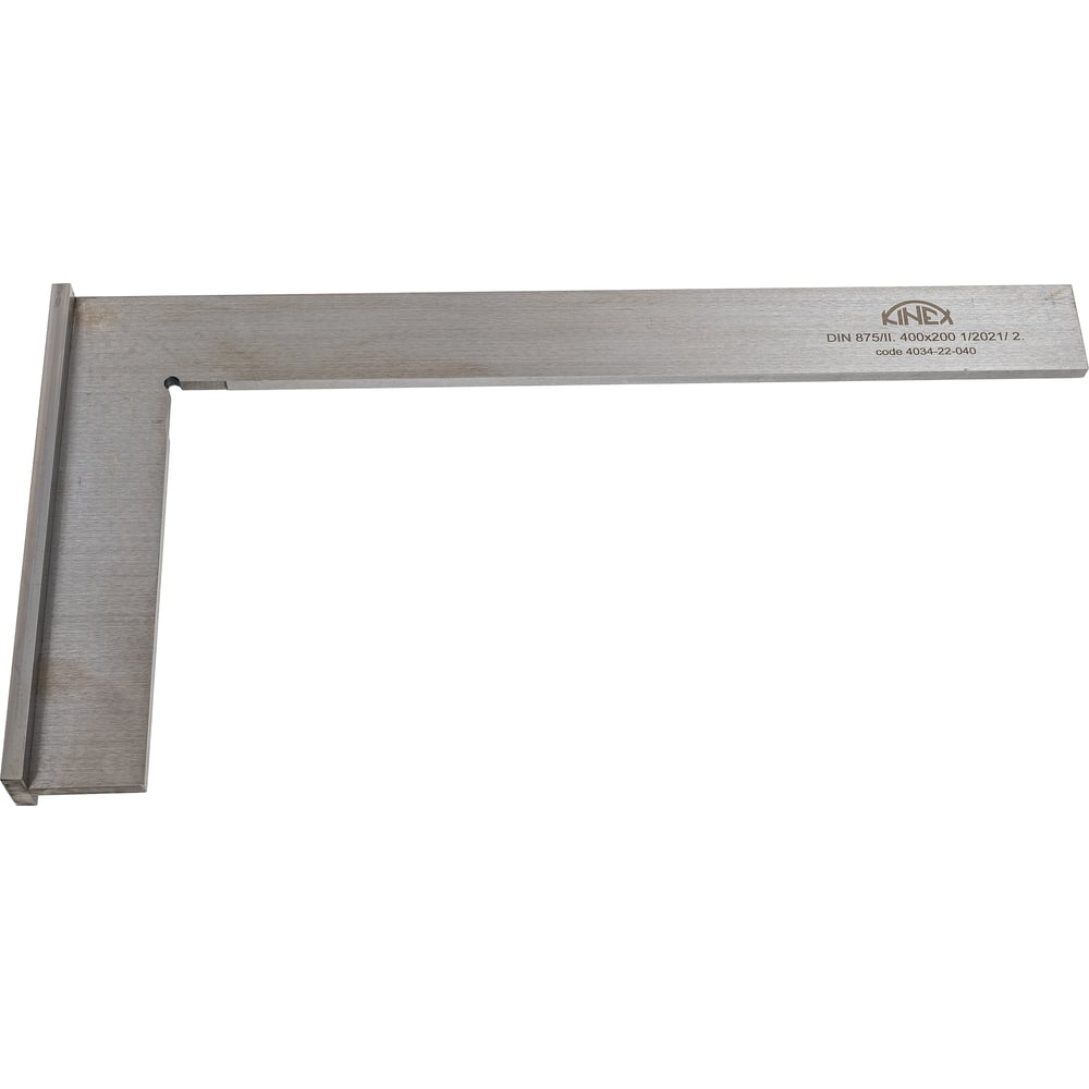 Изображение товара Поверочный угольник Kinex K-MET 400х200мм класс 2 DIN875 профессиональный
