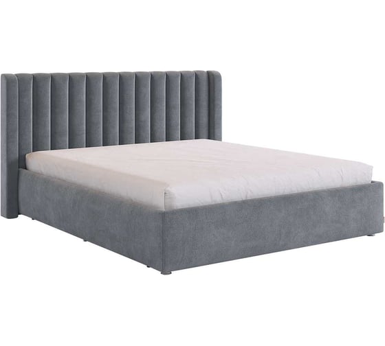 Изображение товара Каркас кровати Ева 160x200 см, графит, велюр KM1.6-23.2171