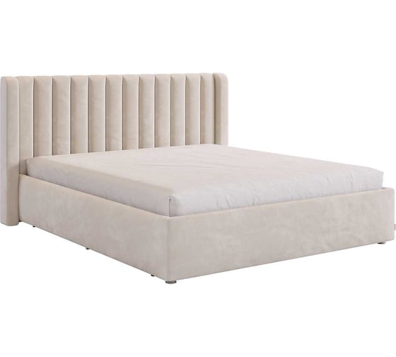 Изображение товара Каркас кровати Ева 160x200 см, крем, велюр KM1.6-23.2081
