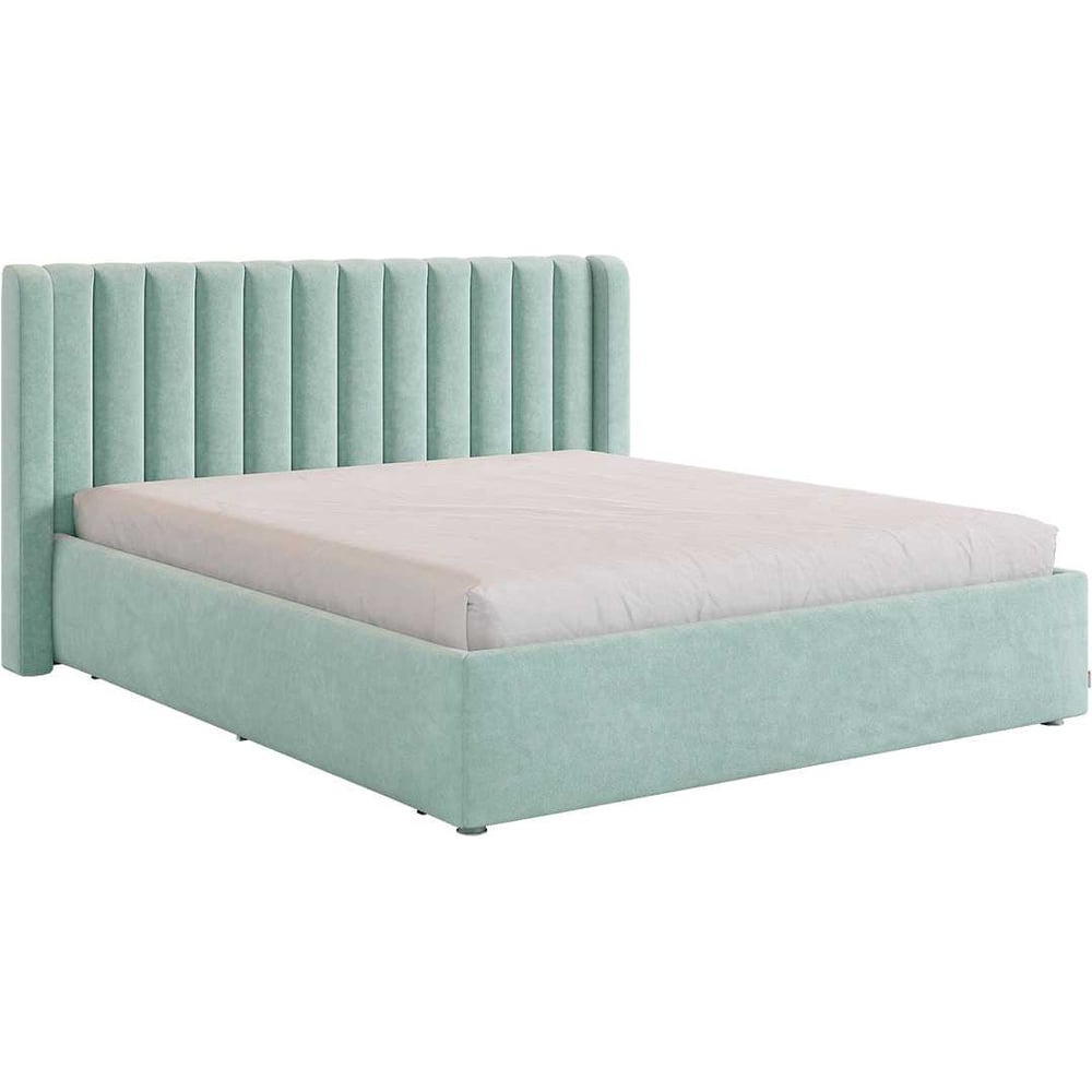 Изображение товара Каркас кровати Ева 160x200 см мята велюр современный дизайн