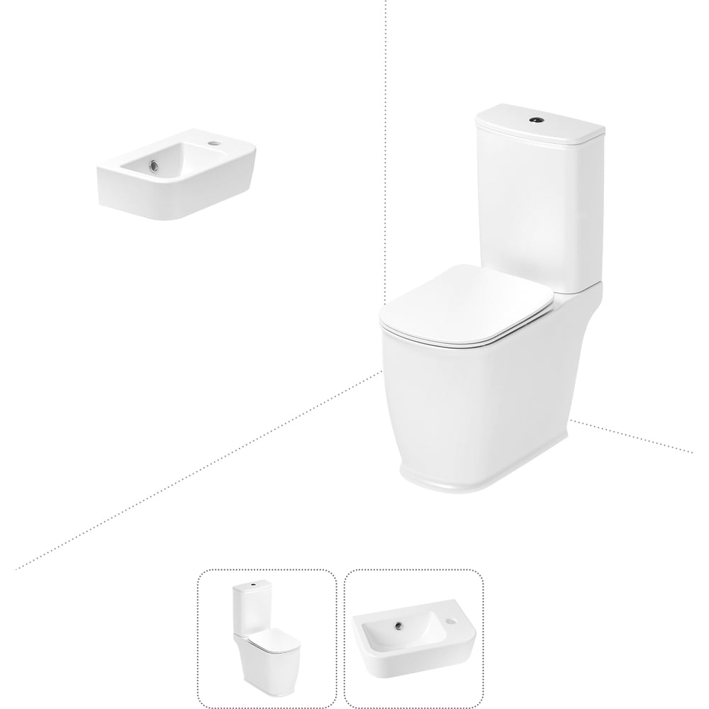 Изображение товара Унитаз-компакт Lavinia Boho Bell Pro с раковиной