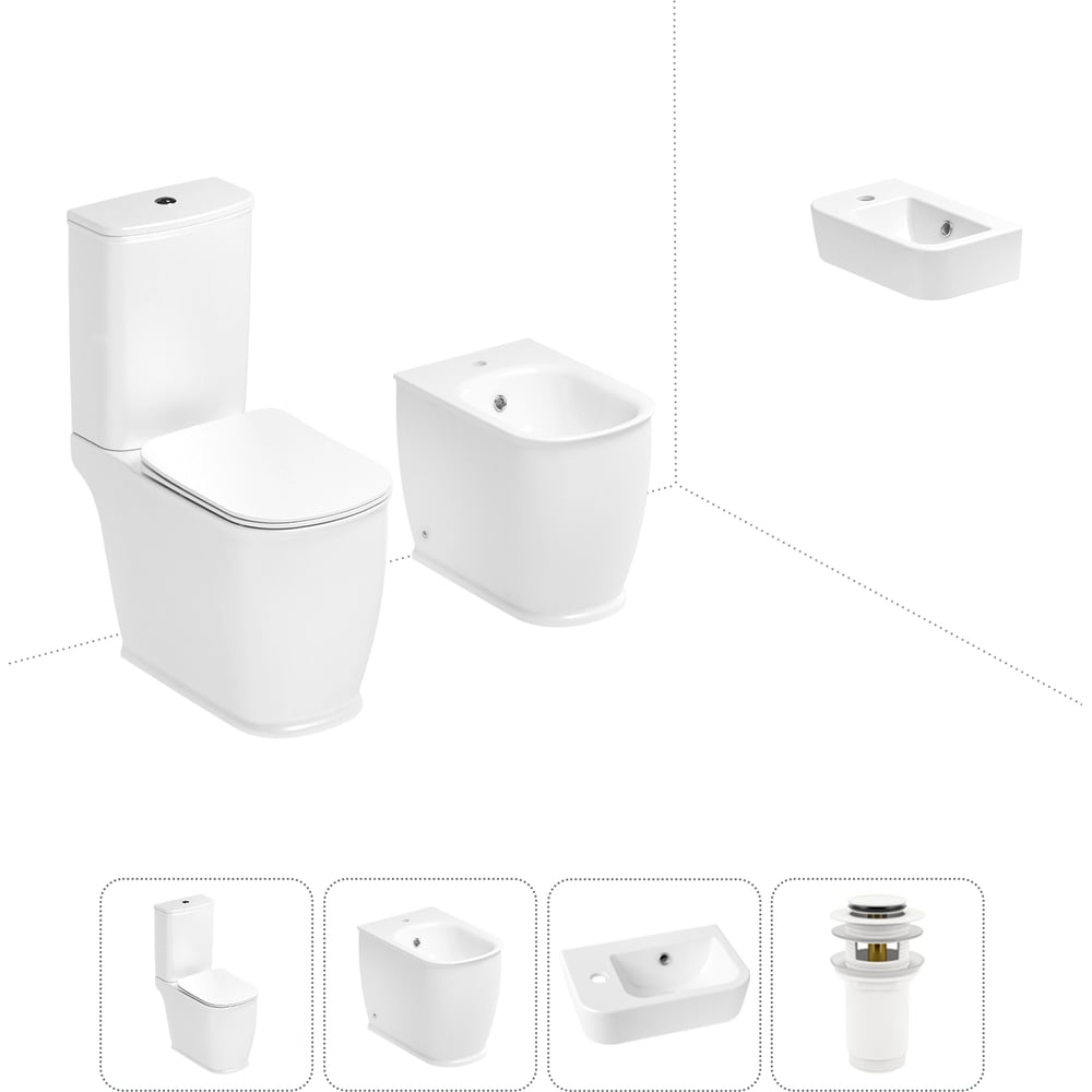 Изображение товара Унитаз-компакт Lavinia Boho Bell Pro с биде и раковиной