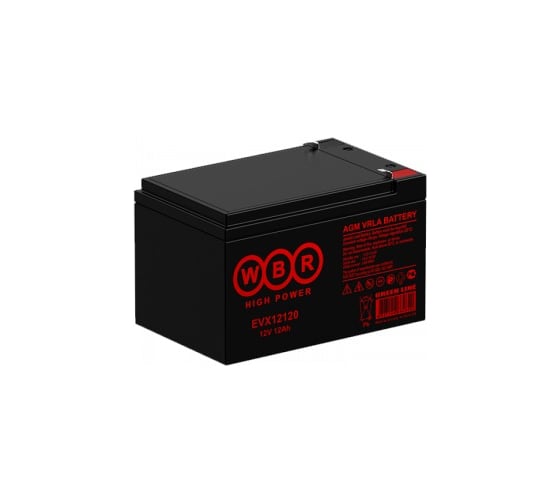 Изображение товара Аккумулятор тяговый WBR EVX12120S 12В 12Ач УТ-00000332
