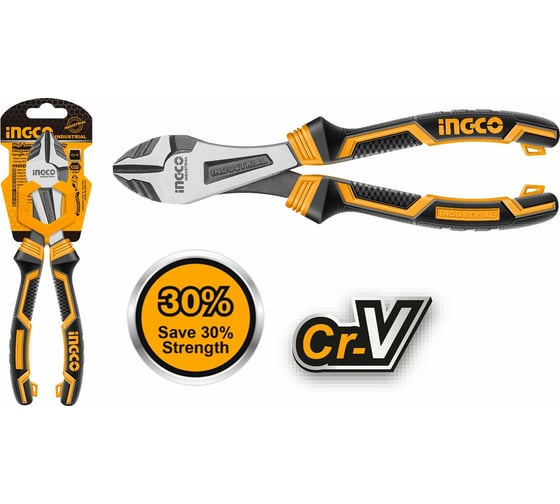 Изображение товара Усиленные бокорезы INGCO 180мм INDUSTRIAL HHHDCP28180