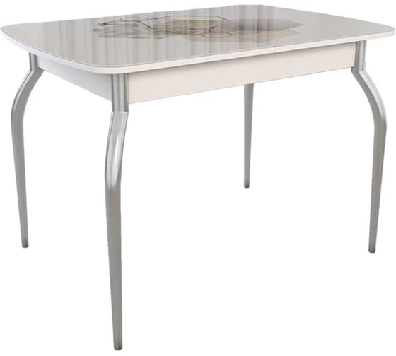 Изображение товара Обеденный раздвижной стол Танго белый/Геометрия KM-0215.1857