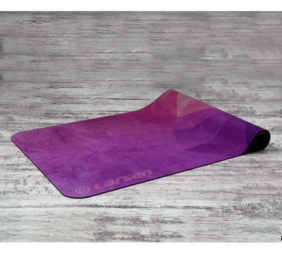 Изображение товара Коврик для фитнеса и йоги Larsen microfiber 183x61x0.3 см Style 8 4690222184518