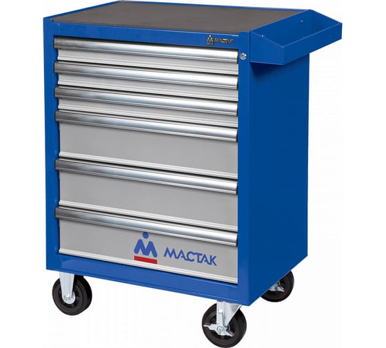 Изображение товара Инструментальная тележка МАСТАК серии ОПТИМА, 6 полок, синяя 521-06581MB