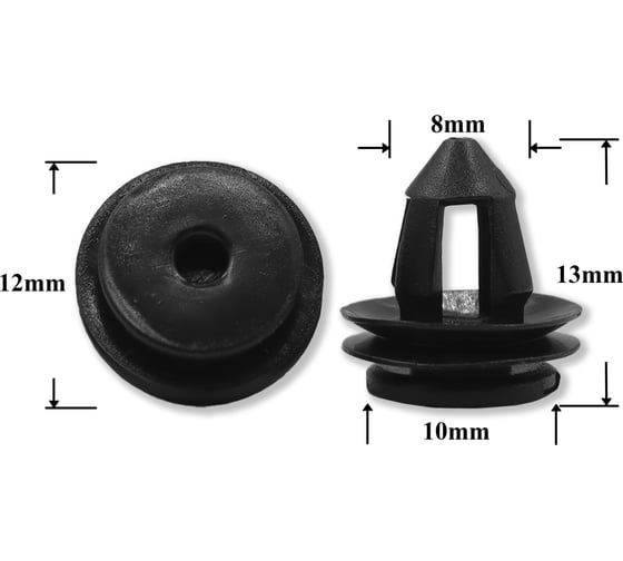 Изображение товара Автокрепеж для Jaguar Volkswagen 10 шт 1K6837200B, C2D25424 КрепАвто 1640