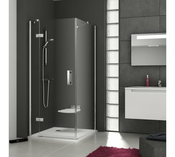 Изображение товара Неподвижная стенка для двери Ravak  SmartLine SMPS-100 R правое профиль хром стекло прозрачное, 9SPA0A00Z1 00000029152