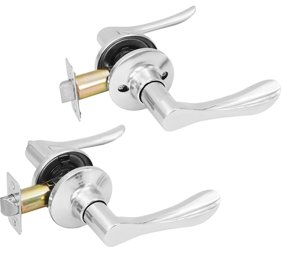 Изображение товара Комплект дверных ручек ЕРМАК хром 673-057