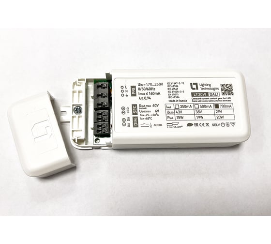 Изображение товара Светодиодный драйвер Световые технологии LT20W 0.7A DALI LED 20Вт 700мА 2002002260